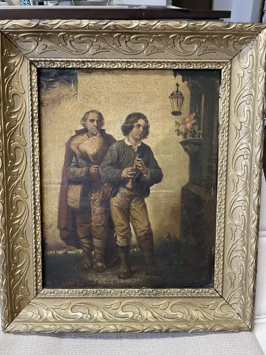 Tablou vechi-cromolitografie