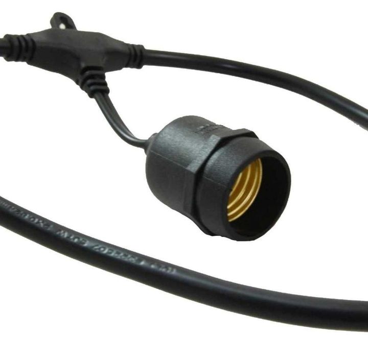 Cablu Ghirlanda de exterior STRING 15m 15 becuri E27/ 12W/ 230V IP65