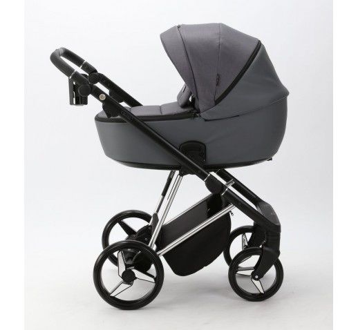 Carucior 3 in 1 Adamex Deluxe Grey Blanc + baza isofix Avionaut