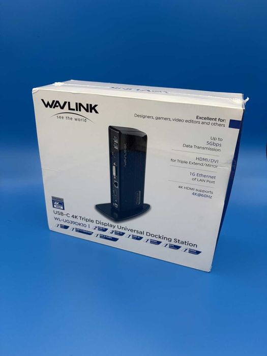 Докинг станция WAVLINK DisplayLink 13-в-1 USB-C, 4K HDMI, 2K HDMI, DVI
