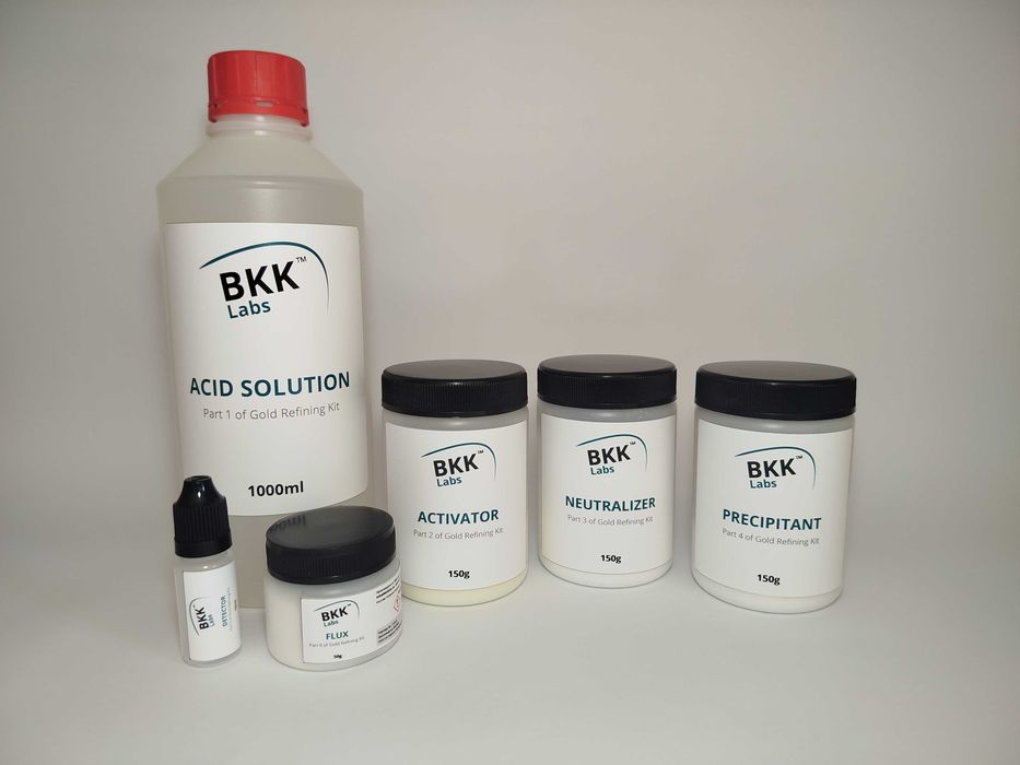 BKK Labs – GOLD REFINING KIT | Система за химическо рафиниране на злато