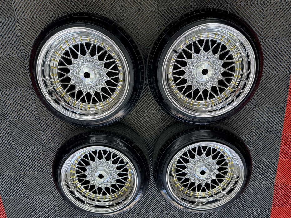 Jante Aliaj Cromate / Full Chrome 4x100 - 4x108 16 Cu Anvelope De vara 205 45 16