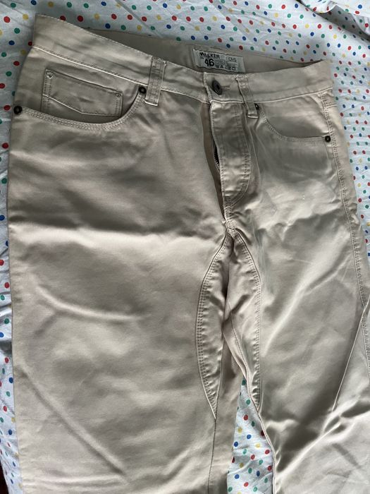 Pantaloni Oviesse 103cm lungime Italy NOU Barbat Crem Marime 46