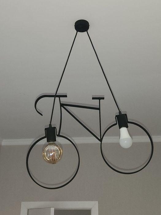Люстра-велосипед металлическая