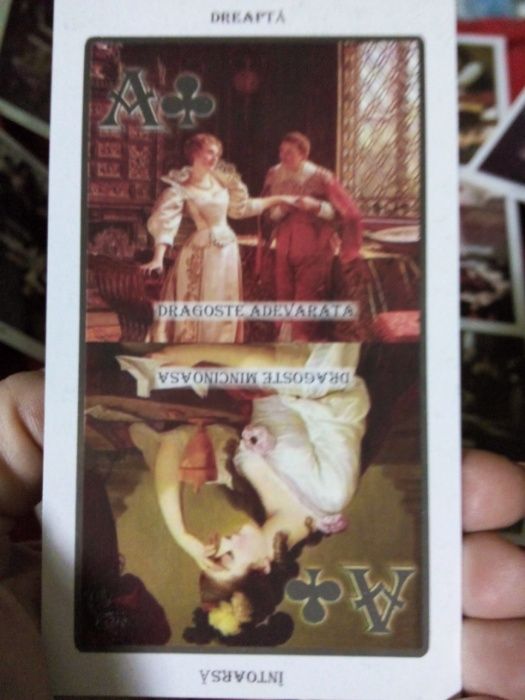 RAR,Manual complex Ghicit+32carti de tarot cu imagini+mesaje in RO-SIG