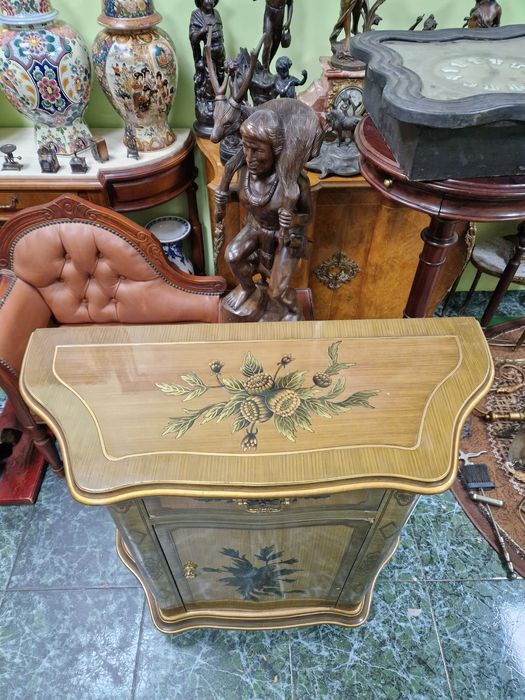 Уникален антикварен холандски скрин комод - Японски череша