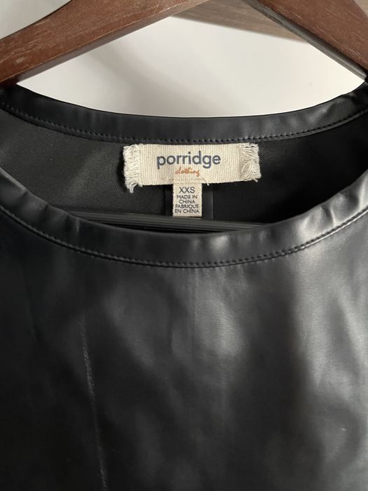 Кожена блуза