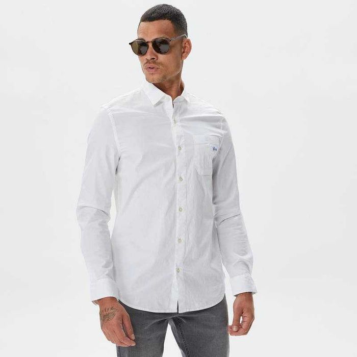 Белая мужская  рубашкa Guess XXL