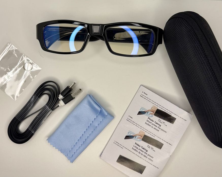 Ochelari cu camera spion Full HD - Foto, Video, camera ascunsa