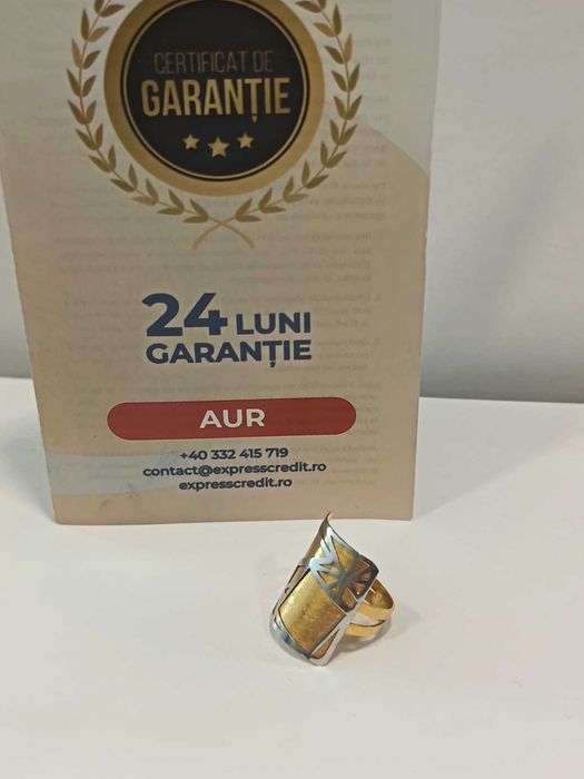 (AG41) Inel aur, 14K b659.51 Certificat de garantie