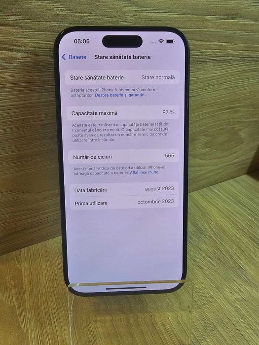 IPHONE 15 PRO , 256 GB, BATERIE 87% /Fin X Amanet&Exchange cod 116433