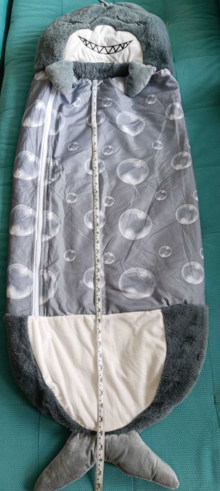 Спален чувал с възглавница за деца, акула