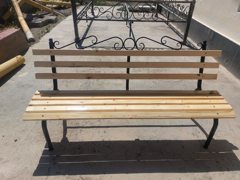 Скамейка со спинкой 2 метра