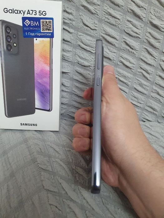 Samsung Galaxy A73 5G 12/128GB Black Igravoy Karobka Holati Ideal 5G
