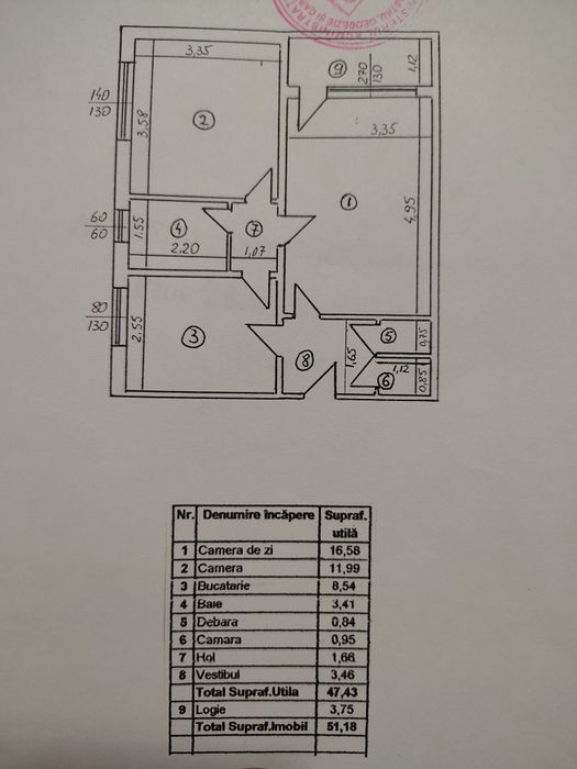 Apartament 2 camere de vanzare