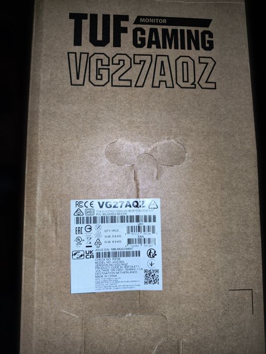 Монитор ASUS TUF Gaming VG27AQZ 27" (б/у)