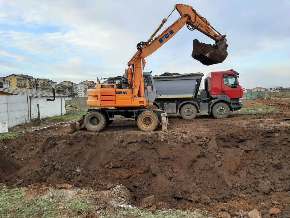 Excavatii, sapaturi, fundatii case, sant canalizare, utilaje sapat