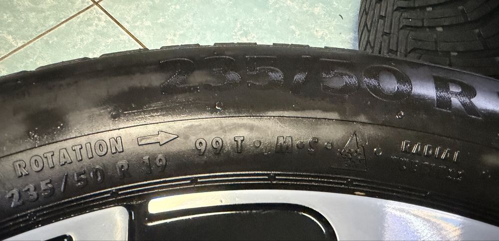 Jante aliaj NOI  R19 VW ID7 Tiguan Tayron  235/50/19 M+S Continental