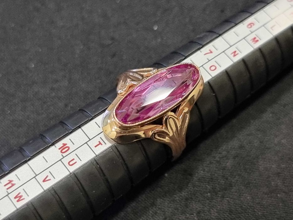 Дамски златен пръстен СССР