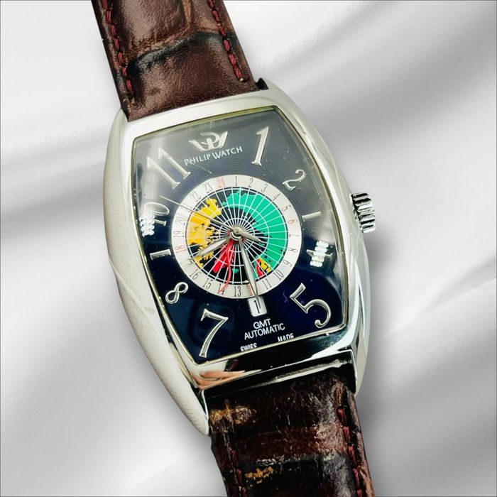 Philip Watch Wales GMT Automatic – Swiss Made стилен мъжки часовник