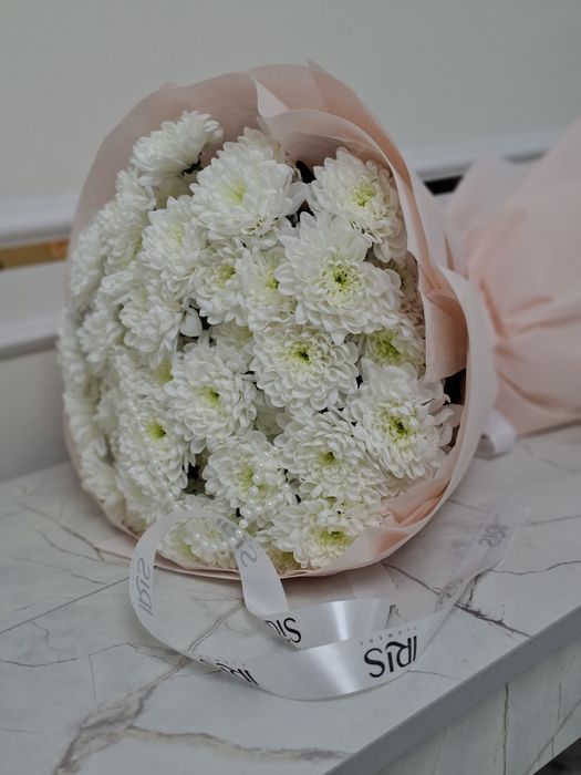 Нежные букет из хризантем