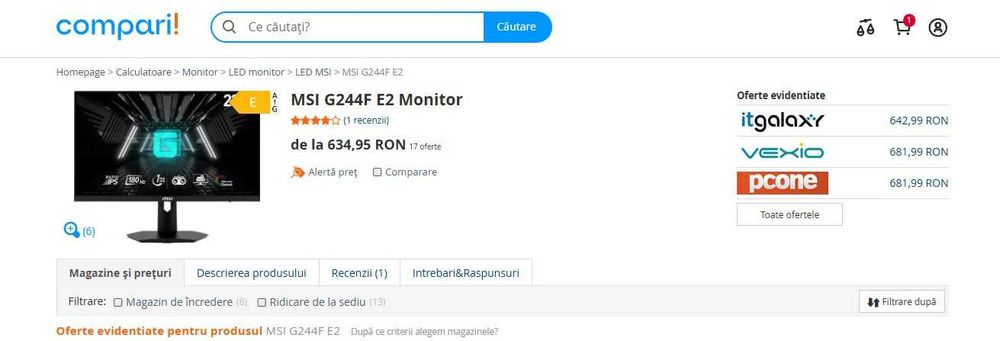 Monitor Gaming MSI
