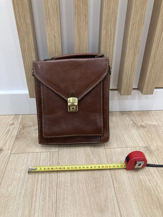 set servietă și borseta din piele