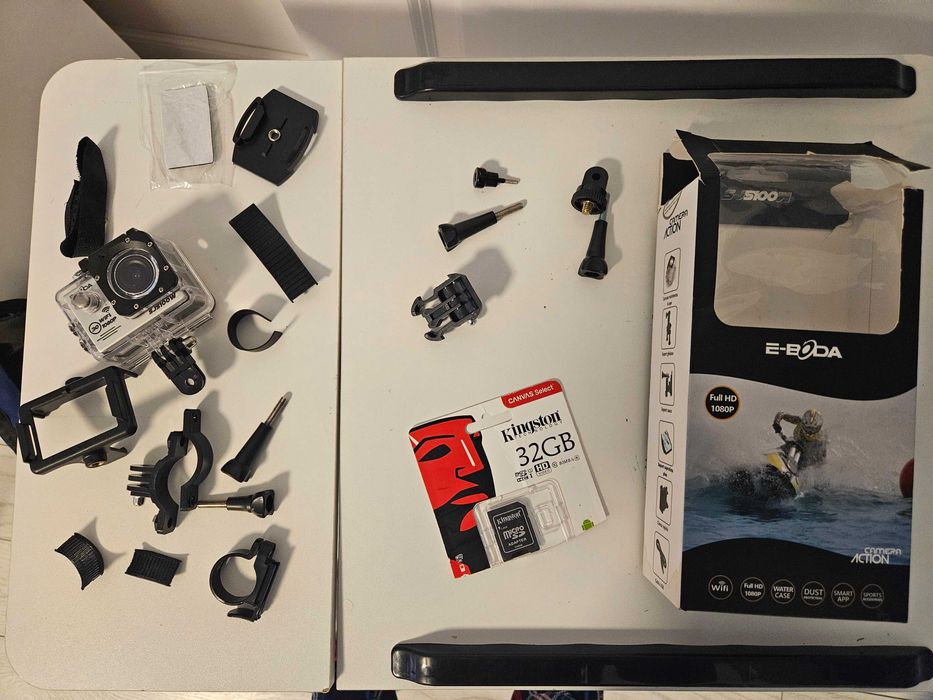 Cameră Video Sport eBoda SJ5000W 1080p WiFi, Pachet Complet