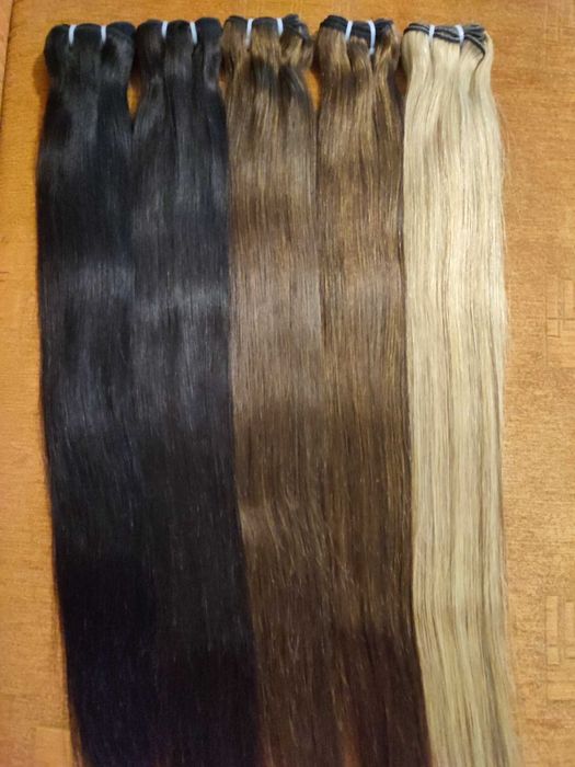 100% естествена коса за удължаване - качествени екстеншъни - 55/70см