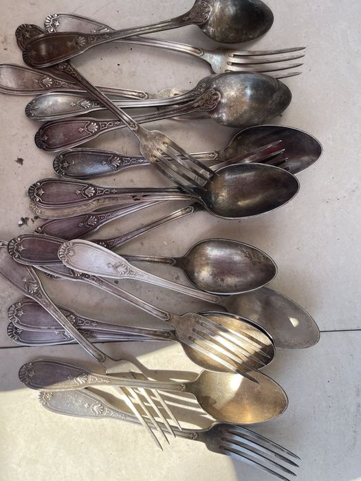 Linguri placate in argint