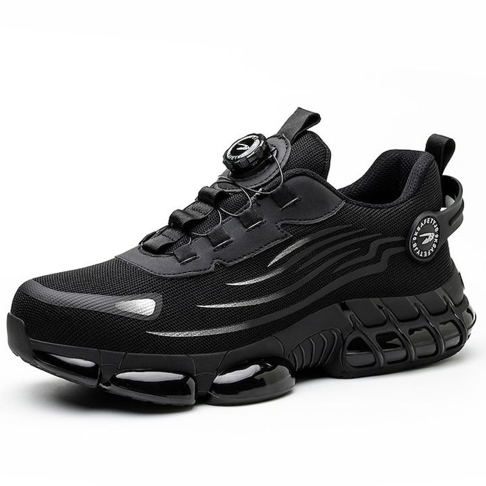 Работни мъжки обувки, горна част от метал, черни, 44EU