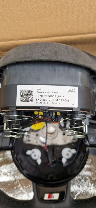Спортен волан алкантара Audi S line А3, А4, А5, А6, А7, Q5, Q7, ТТ