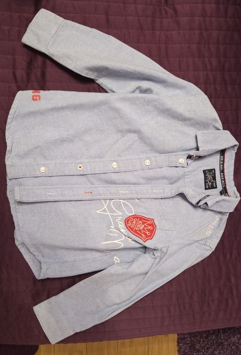 Camasa tip jeans Original Marines.  Marime 3/4 ani