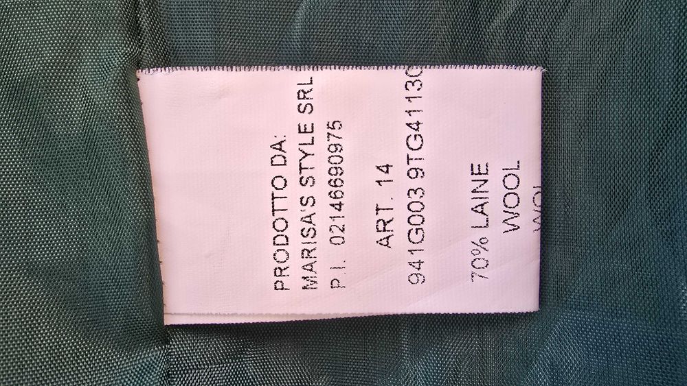 Дамско вълнено палто 2ХЛ-3ХЛ