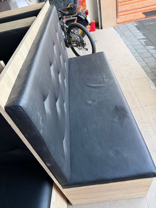 Canapele bar-cafenea din piele