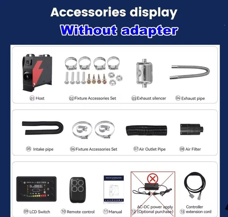 Incalzitor motorina sirocou webasto soba HCalory 8KW sigilat