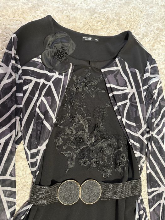 Rochie elegantă maxi neagră