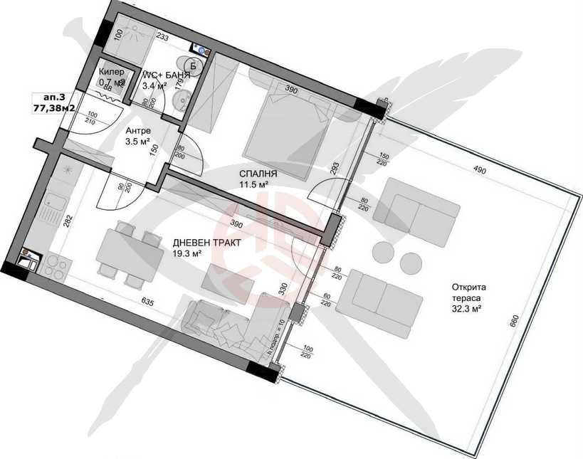 Двустаен апартамент във Владислав Варненчик - 98884