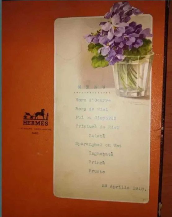 Meniu restaurant  1918 stare f buna