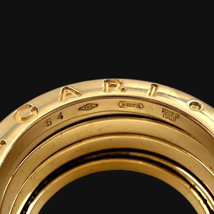 BVLGARI B.zero1 Three-Band Ring 18K Gold дамски пръстен 54