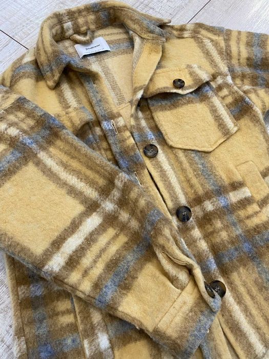 Рубашка теплая в клетку Stradivarius, S