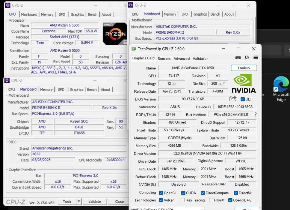 calculator Ryzen 5 5500 aproape nou, garantie