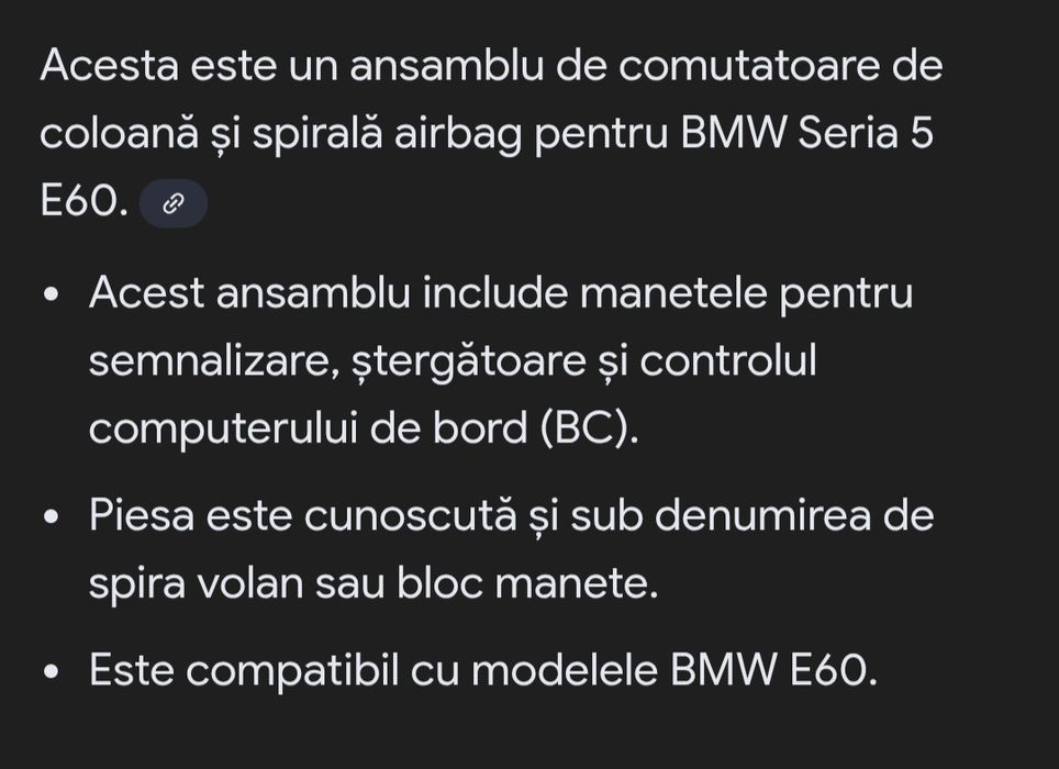 Spira volan BMW e60 e61