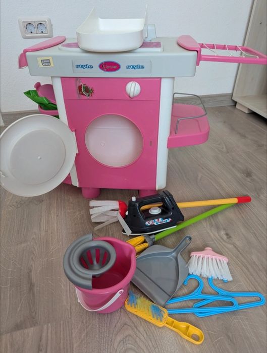 Jucarie - Masina de spalat rufe cu accesorii Polesie Toys Carmen