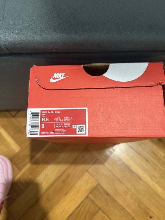 Nike dunk low 39 номер