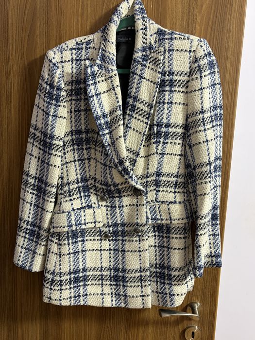 Карирано сако Zara