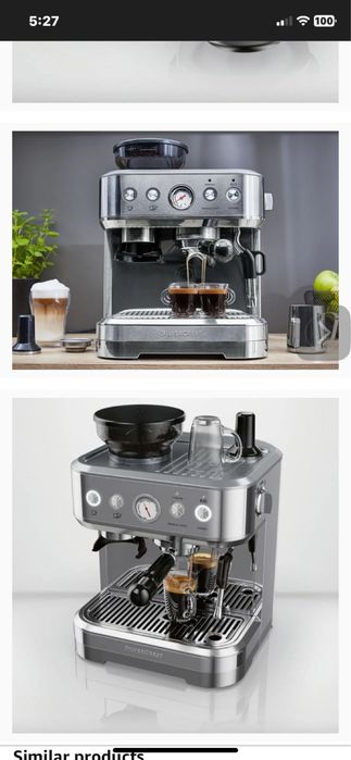 Кафемашина за експресо кафе със собствена мелачка