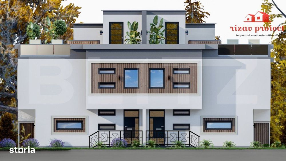 Apartament spatios 110 mp, 2 parcari, terasa si curte, finisat la chei
