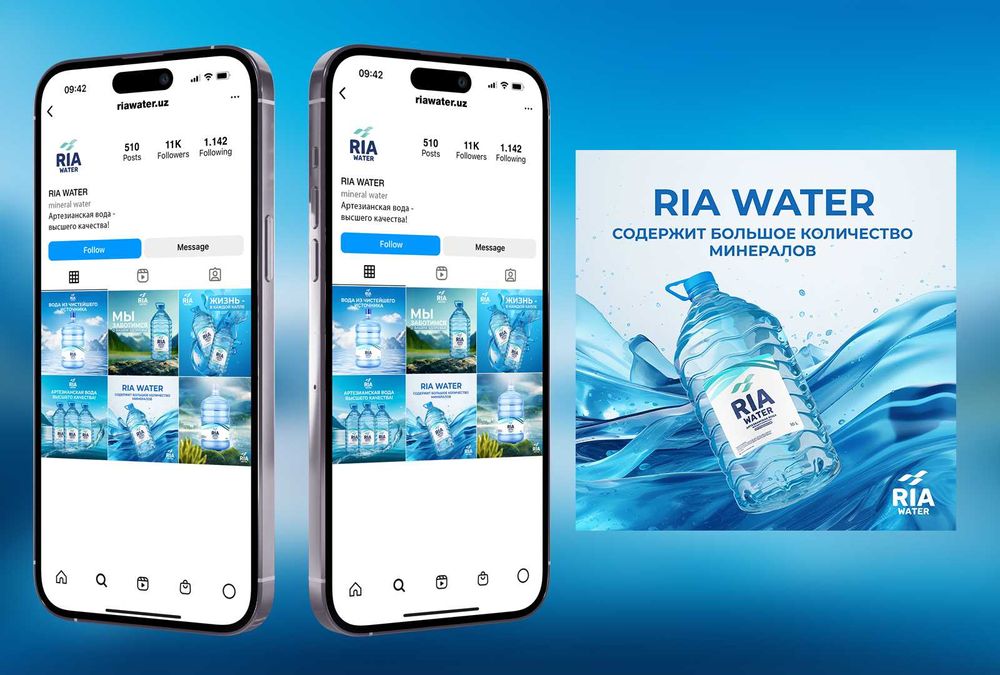 RIA WATER           Артезианская вода высшего качества !!