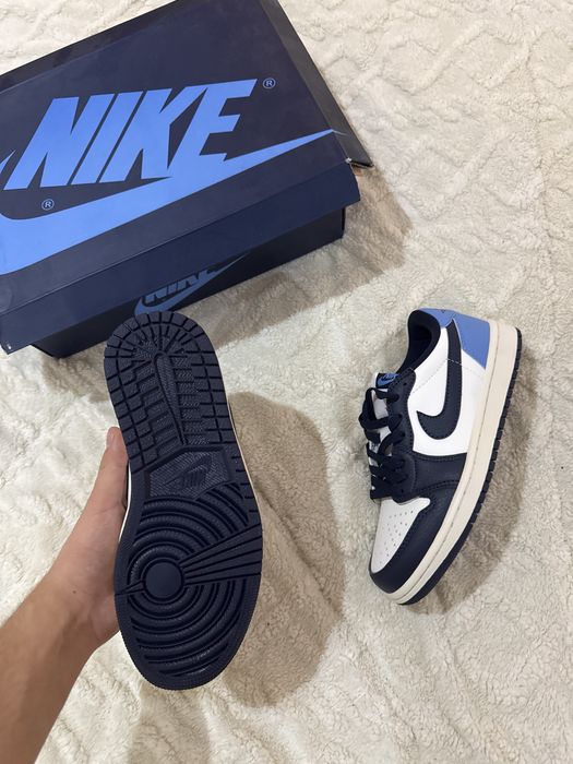 Air Jordan 1 Low Black White Blue